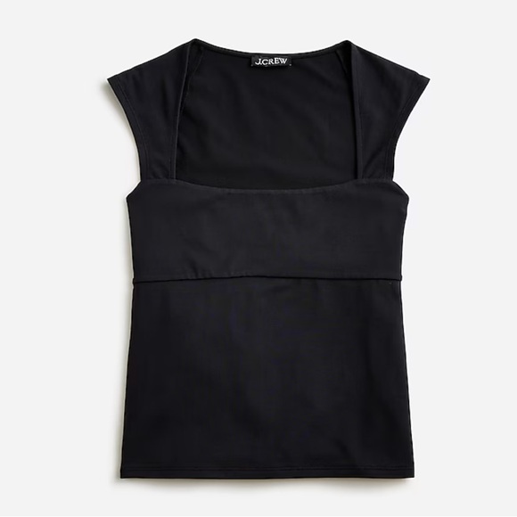 J. Crew Tops - J Crew Square neck cap sleeve tee